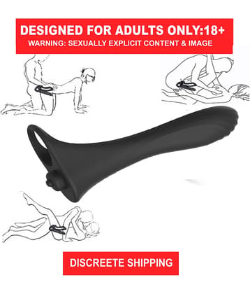 Vibrating Cock Ring Penis Enhancer Strap-on Anal G-Spot Sex-toys for Men Couple
