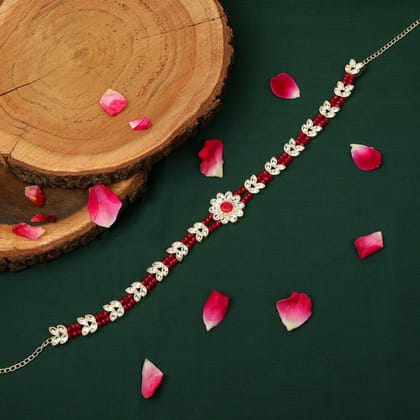 Gold-Plated Kundan Studded Mathapatti
