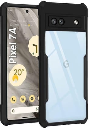 PLUGTECH Slim Shockproof Case | Matte Black Soft | Drop Protection | Precise Cutouts | Premium Mobile Cover for For GOOGLE PIXEL 7A