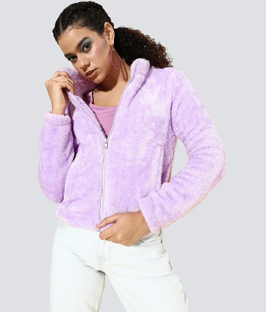 PP Kurtis - Faux Fur Purple Jackets
