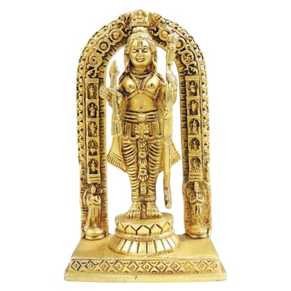 Brass Ram Lala Idol | Lord Ram Child Statue for Temple, Height : 5.2 Inch (BSMAS1717 X)