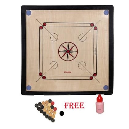 Shredded prophysique 26 inch Carrom Board Full Size Combo Coins Striker & Powder