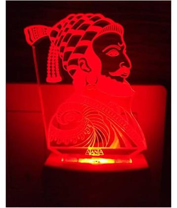 SUPER AJANTA - Multicolor Night Lamp ( Pack of 1 )