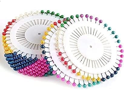 Nawani Pearl Head Pins Bell Pins Sewing pins for Tailor, Dressmaking, Patchwork, Florist and Decorating Head Hijab and Scarf Pins for Women - Set of 240