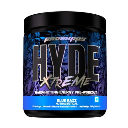 ProSupps Hyde Xtreme Hard-Hitting Energy Pre Workout-30 Servings / Blue Razz