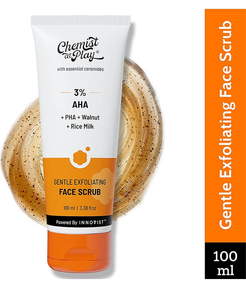 Chemist at Play Gentle Exfoliating Face Scrub Removes Dead Skin & Blackheads, 100 ml