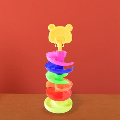 5 Layer Ball Drop and Roll Swirling Tower Educational Toy (1 Pc)
