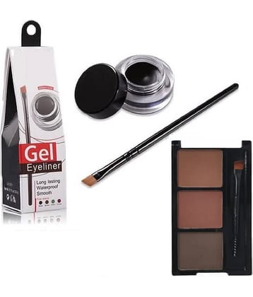Facejewel Black Natural Kajal 250 g Gel ( Pack of 2 )