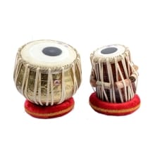 Bina Tabla Pair No. 52 Professional Brass Tabla Set, Musical Instrument with Bag