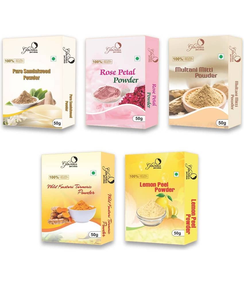 glowious - Skin Toning Face Pack for Normal Skin ( Pack of 5 )