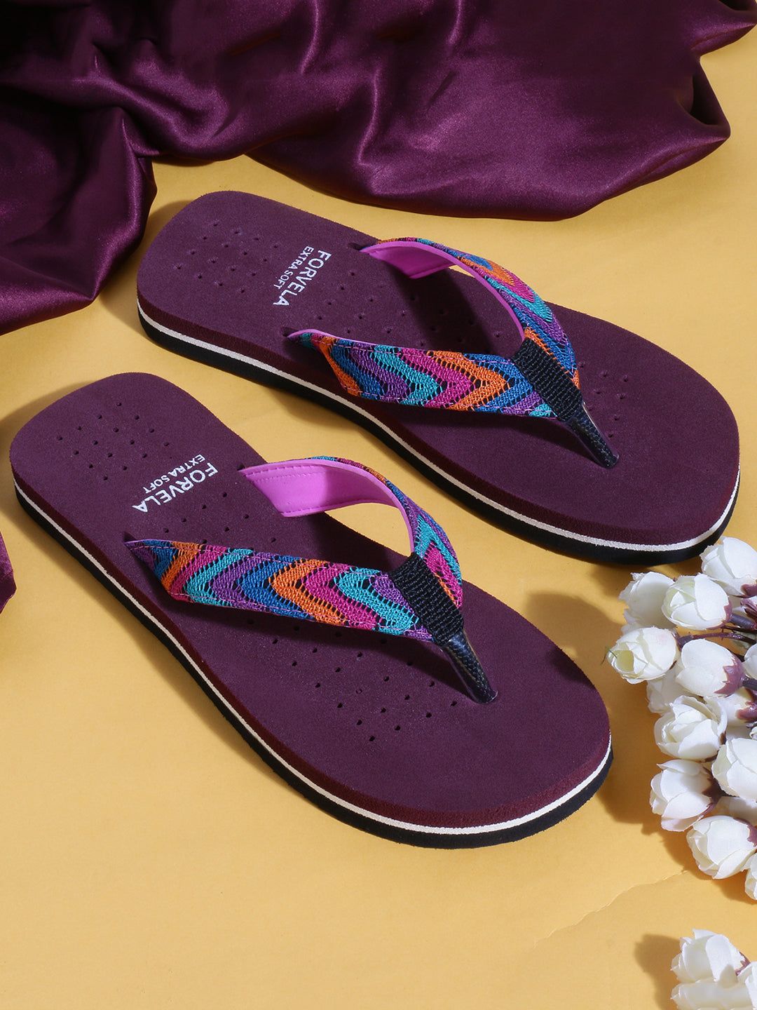 FORVELA Stylish Doctor Slipper for Women-BROWN / 4 UK / 37 EURO