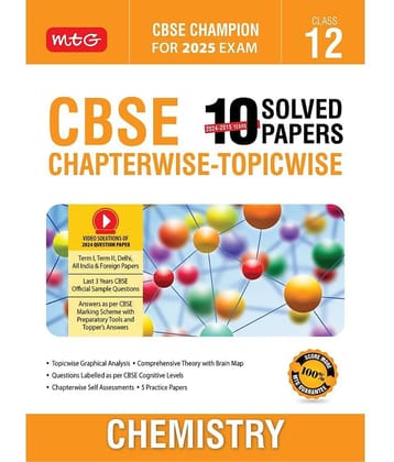 10 Years CBSE Champion Chapterwise-Topicwise - Chemistry-Class- 12