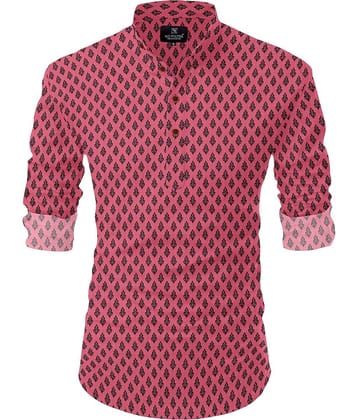 Nofilter Pink Cotton Blend Men's Regular Kurta ( Pack of 1 )