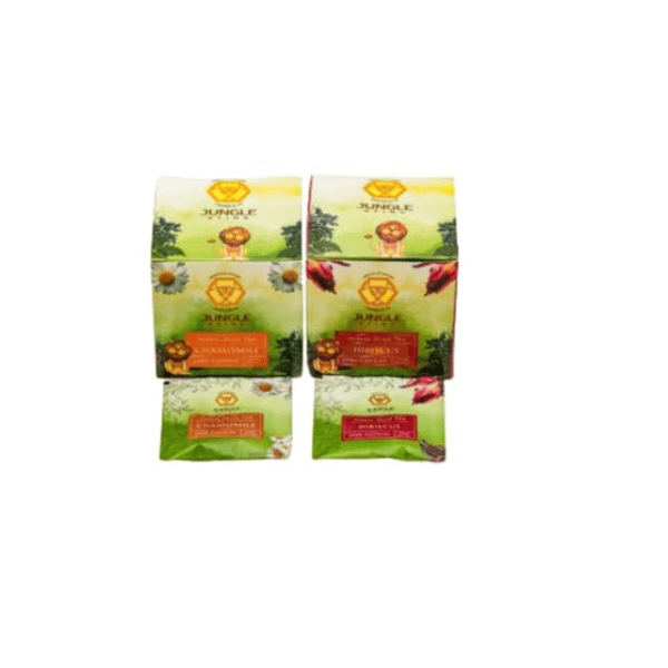 Jungle Living Chamomile & Hibiscus Herbal Dive Tea| Handpicked Tea Leaves| 40gm Each - 80 gm
