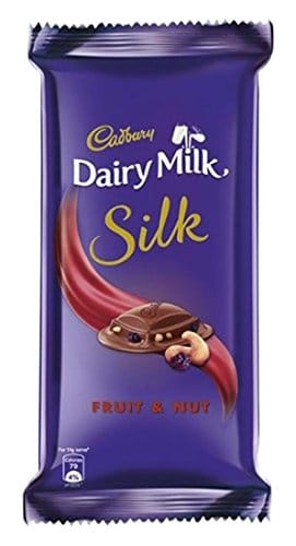 Cadbury Dairy Milk Silk Chocolate Bar, Fruit And Nut, 137G