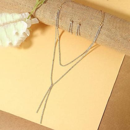 Brass Gold-Plated Necklace  Earrings