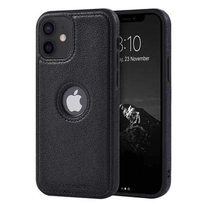 LIRAMARK PU Leather Flexible Back Cover Case Designed for iPhone 12 Mini