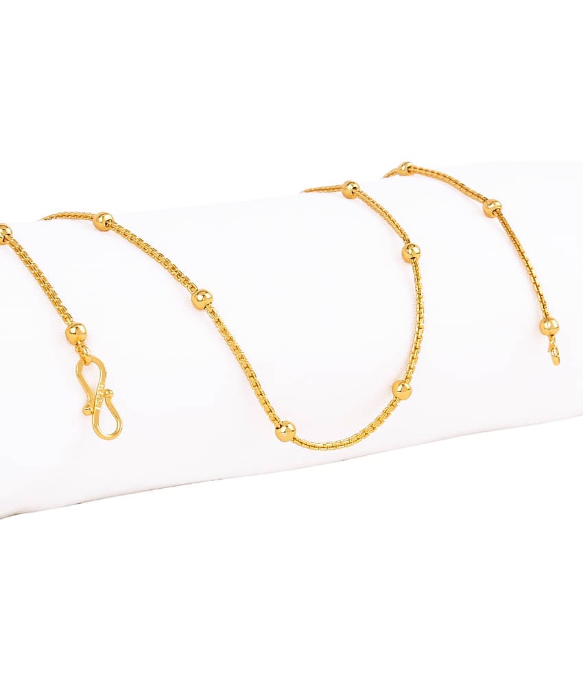 FASHION FRILL Silver Plated Brass Chain ( Pack of 1 )