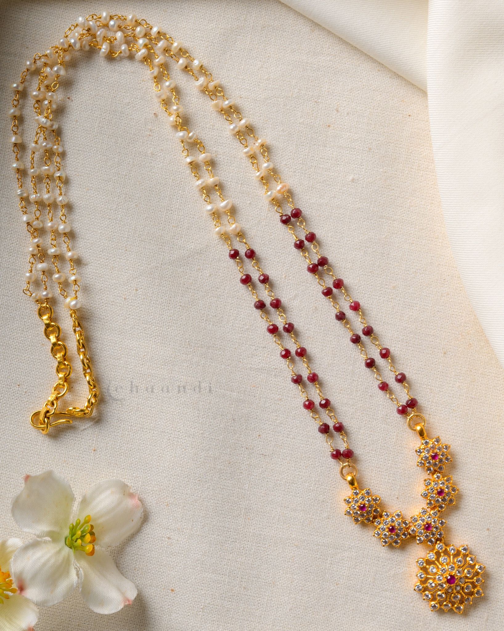 Gold Polish Silver Necklace CHN1537