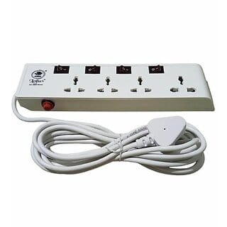 Urja Enterprise 4x4/4 Socket Extension Boards 2500Watt (White 4.5 m)