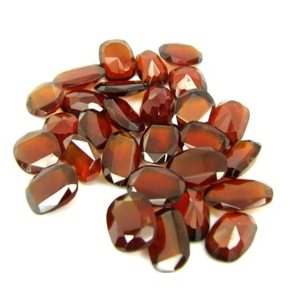 112Ct 28pc Wholesale Lot Natural Hessonite Garnet Gomedh Oval Faceted Gemstone
