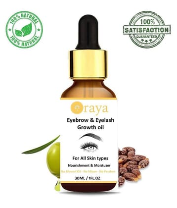 ORAYA Eyebrow & Eyelash Growth Oil For Women Eye Roller 30 mL