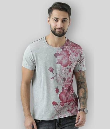 Huetrap Pack of 1 Cotton Regular Fit Men's T-Shirt ( Grey )