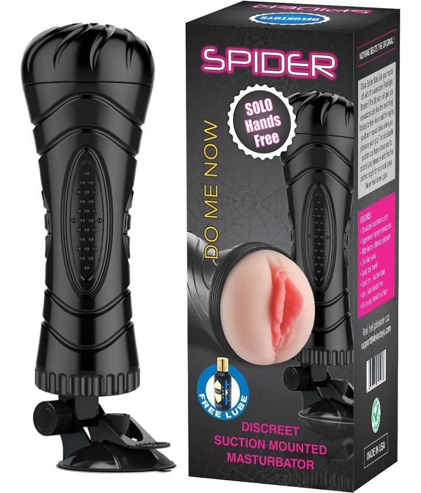 KAMAHOUSE SOLO HAND FREE SPIDER Masturbator MASTURBATOR SOFT&REAL PUSSY FOR MEN + FREE AQUA MOI LUBRICANT