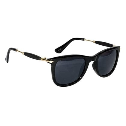 Dervin Unisex Wayfarer Sunglasses (Black)