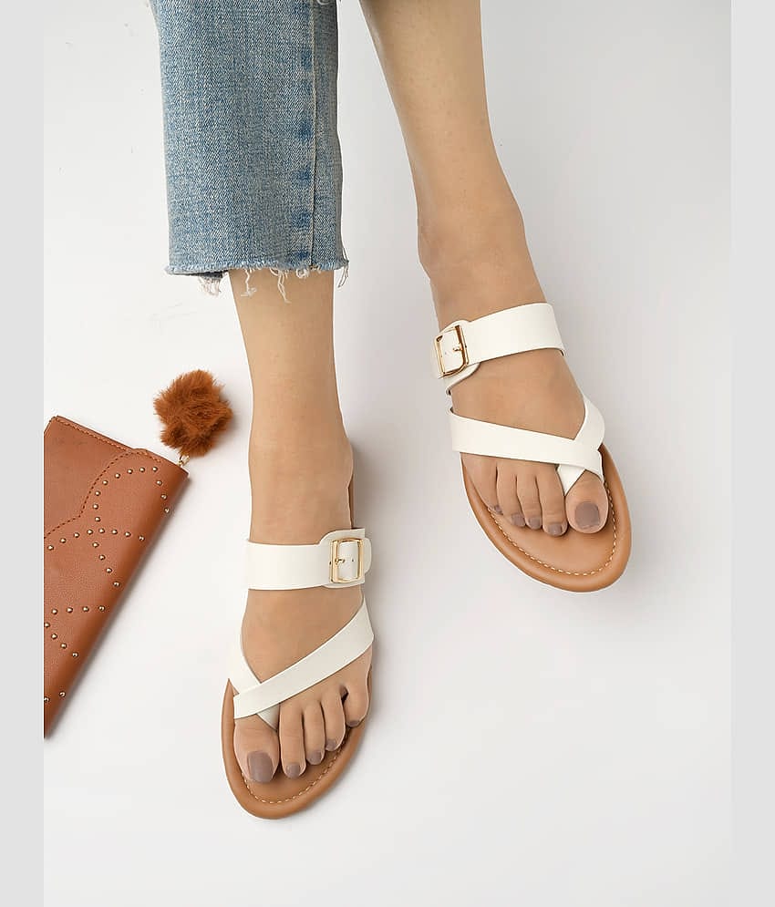 Stylestry White Women's Flats