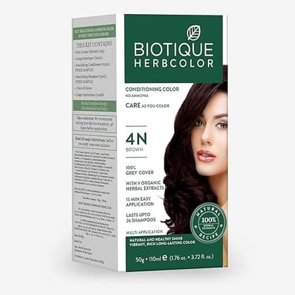 Biotique Herbcolor 4N Brown 50g + 110ml