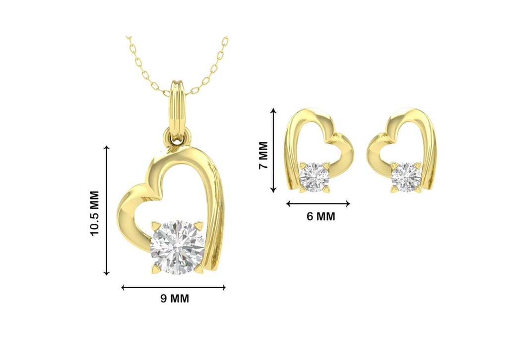 Connecting Heart Jewellery Set
