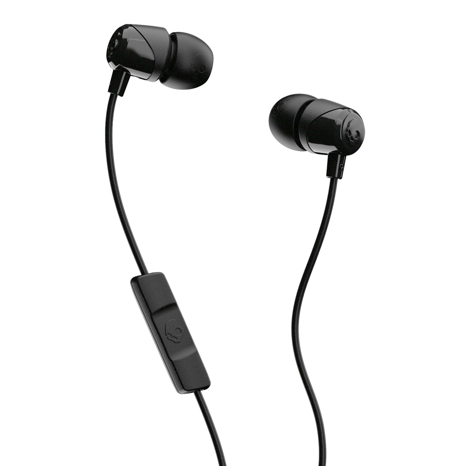 Skullcandy Jib in-Ear Wired Earbuds with Mic, 3.5mm Jack, Supreme Sound, Noise Isolation, Detachable Cable, Works with Phones, Laptops & PCs (Black)