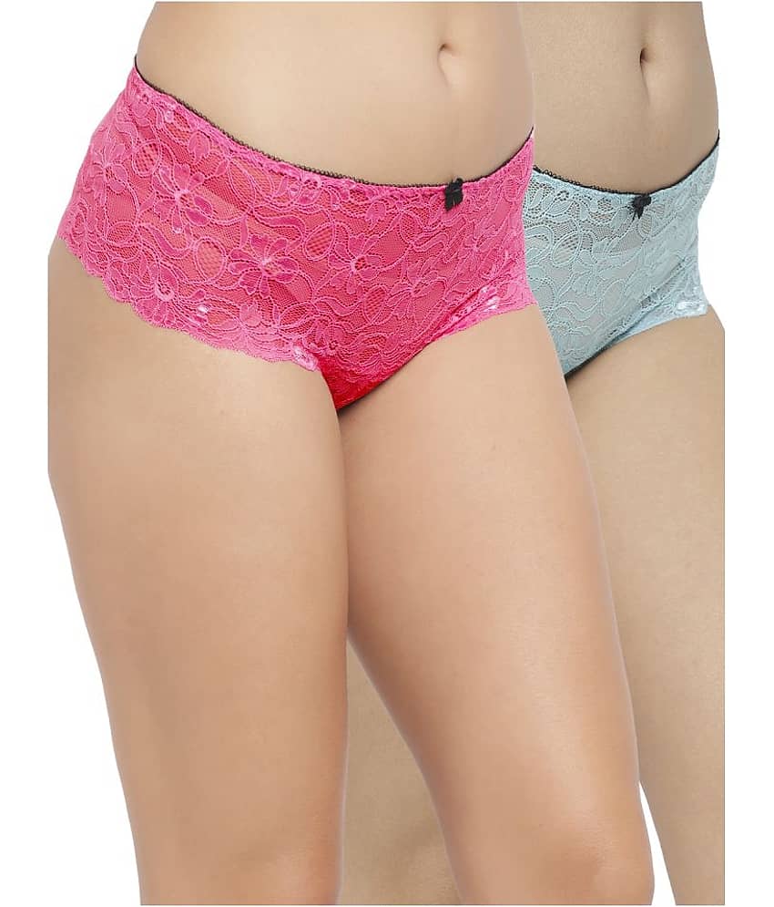 N-Gal Pack of 2 Polyester Women's Boy Shorts ( Multi Color )