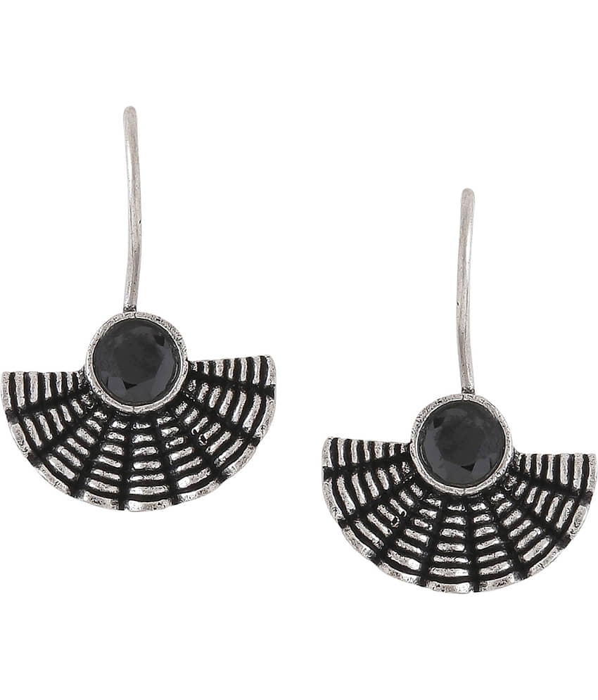 VIRAASI - Black Danglers Earrings ( Pack of 1 )