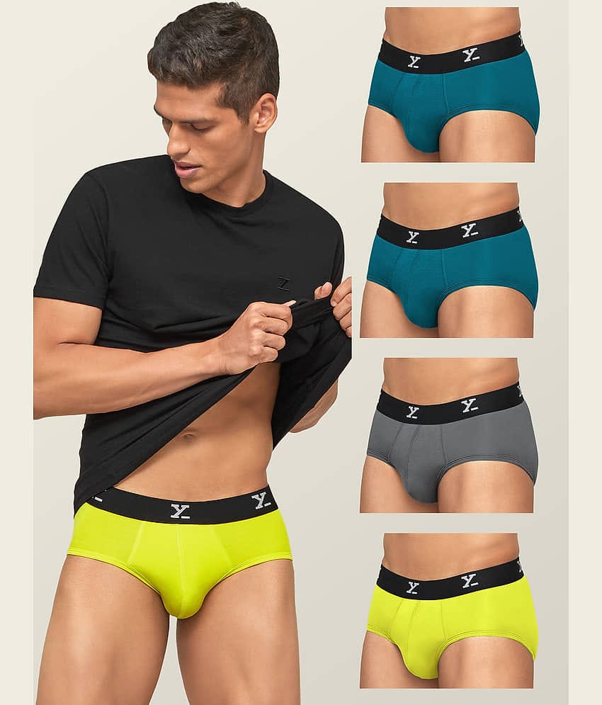 XYXX Pack of 5 Modal Briefs For Men's ( Multicolor )