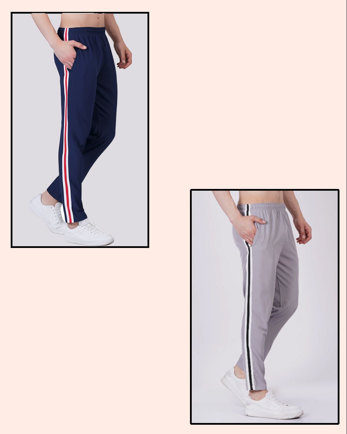 Combo G/N.Blue Rapid-Dry Sports Track Pant