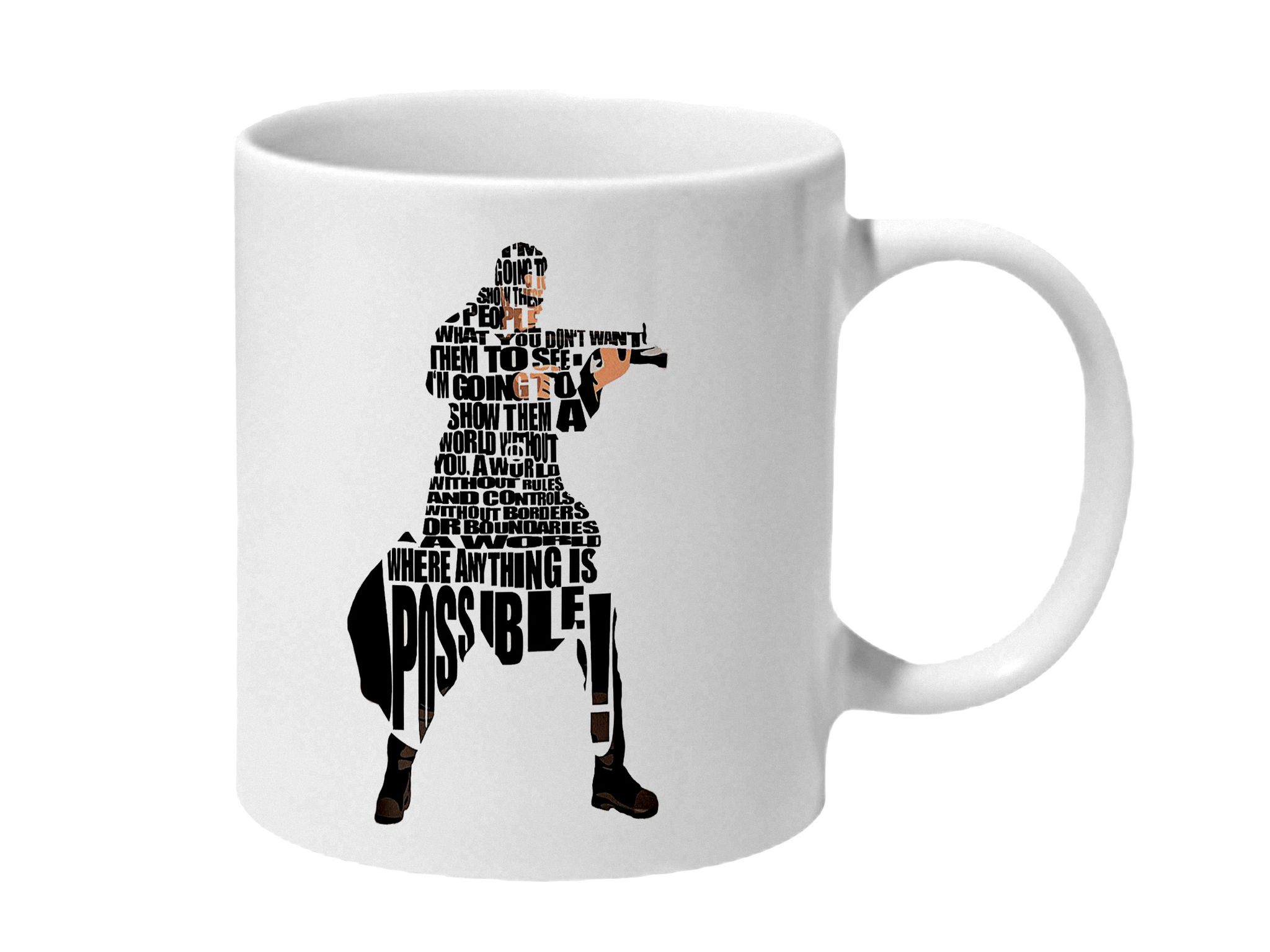 Multicolor Matrix Neo A World Where Anything Is Possible Quote Ceramic Mug
