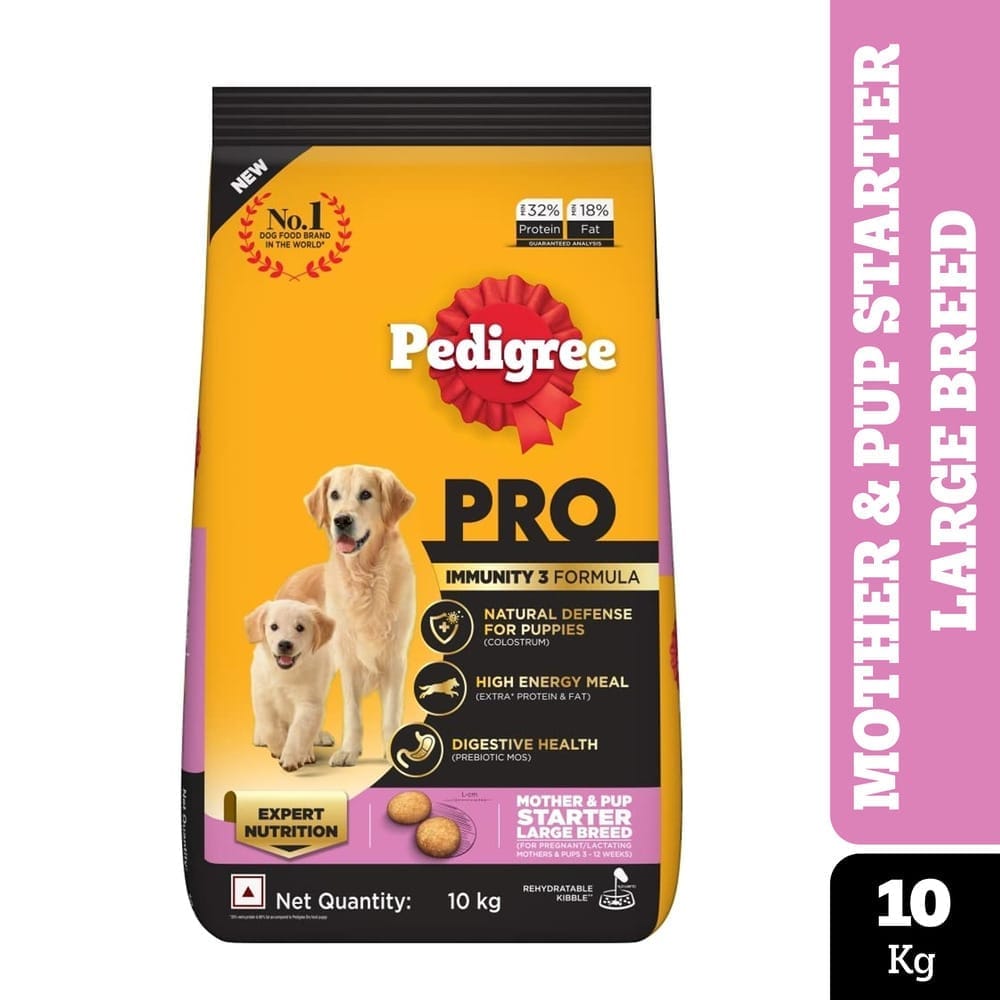 Pedigree PRO Mother &amp; Pup Starter (3-12 Weeks) Large Breed Dry Dog Food 10kg