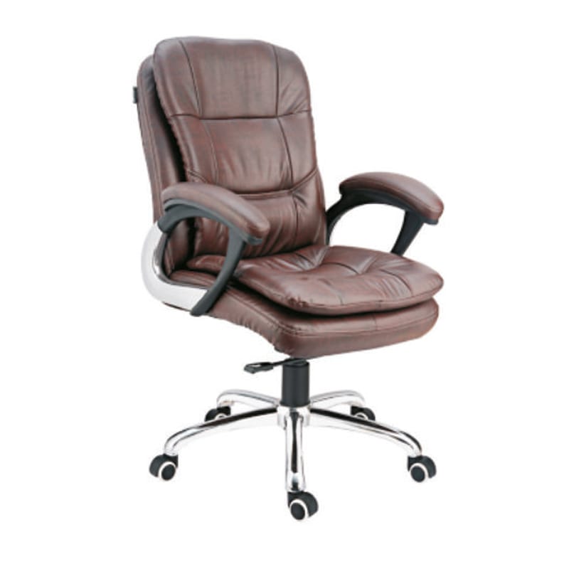 Next to Boss - Leatherette Revolving Chair With Cushioned Handle & Metal Base (CS-L12-MB)