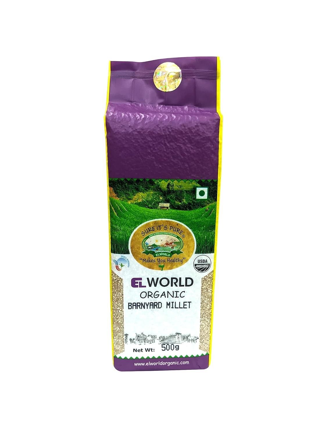 Elworld Agro & Organic Food Products Barnyard Millet 500g