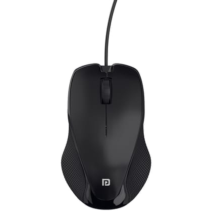 Portronics Toad 101 Wired Optical Mouse with 1200 DPI, Plug & Play, Hi-Optical Tracking, 1.25M Cable Length, 30Lakhs Click Life