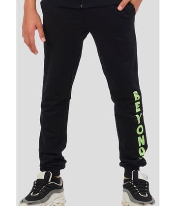 Ariel Pack of 1 Boys Cotton Blend Trackpant ( Black )