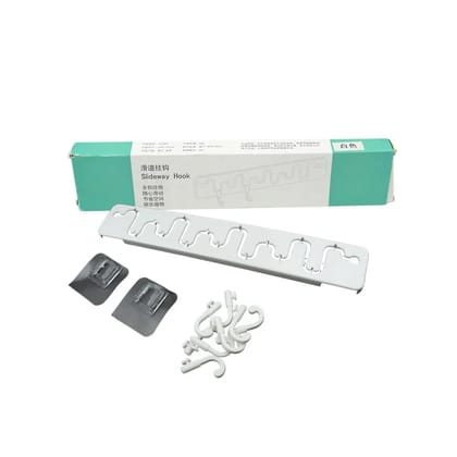Adjustable Adhesive Hooks Plastic Hooks for Home and Bathroom Use