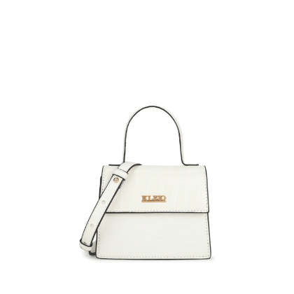 Mini Croco Handbag (XS)-White