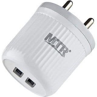 MTR MC-310 4 A Multiport Mobile Charger with Detachable Cable (White, Cable Included)