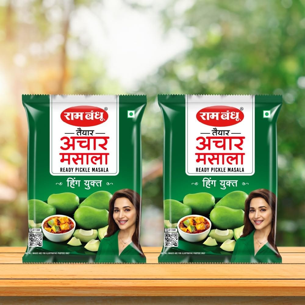 Ram Bandhu Ready Pickle Masala 200g X 2 | Authentic Blend of Premium Spices for Instant Homemade Pickles | Traditional Taste | No Grinding Needed | Easy to Use