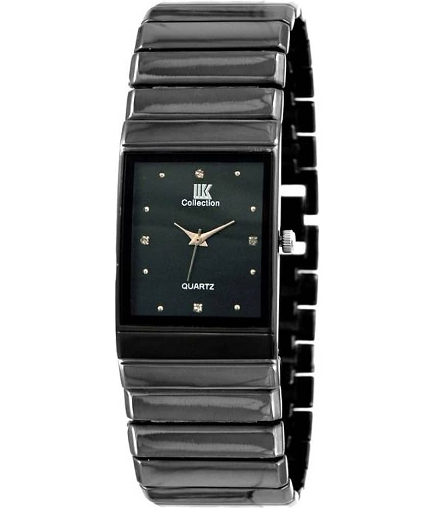 Iik Collection Black Steel Analog Watch