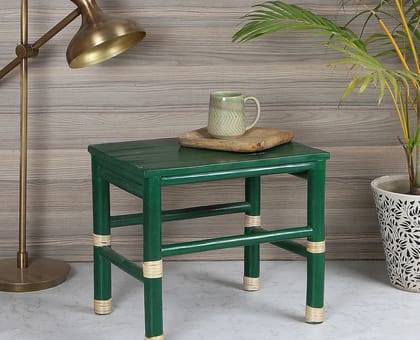 Bamboo Stool-Green