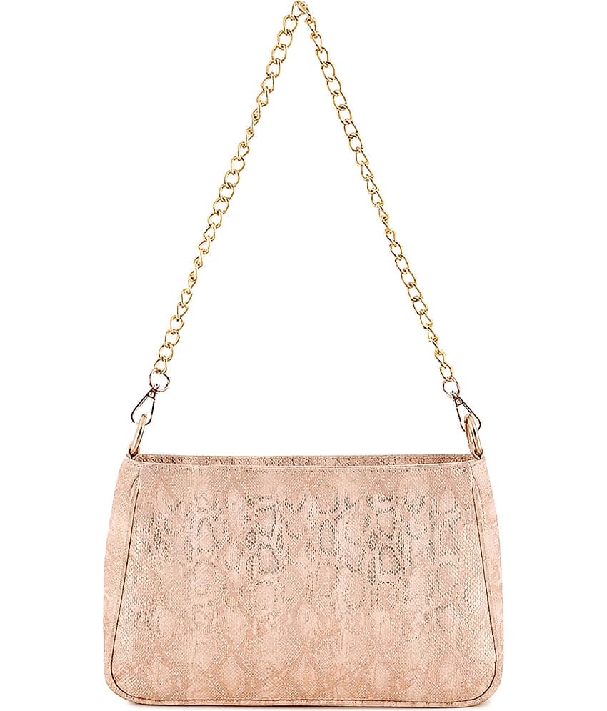 Lychee Bags Sling Bag PU Set of 1 ( Peach )